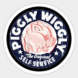 Piggly Wiggly Blue Sticker